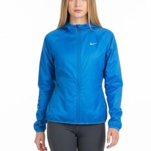 Nike Golf Fit Storm Jacket Lightweight Windbreaker Rain Zip Blue SZ SMALL NEW!